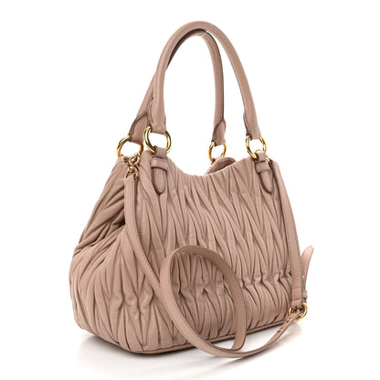 Miu Miu Nappa Matelasse Top Handle Bag Cammeo 2 of 7