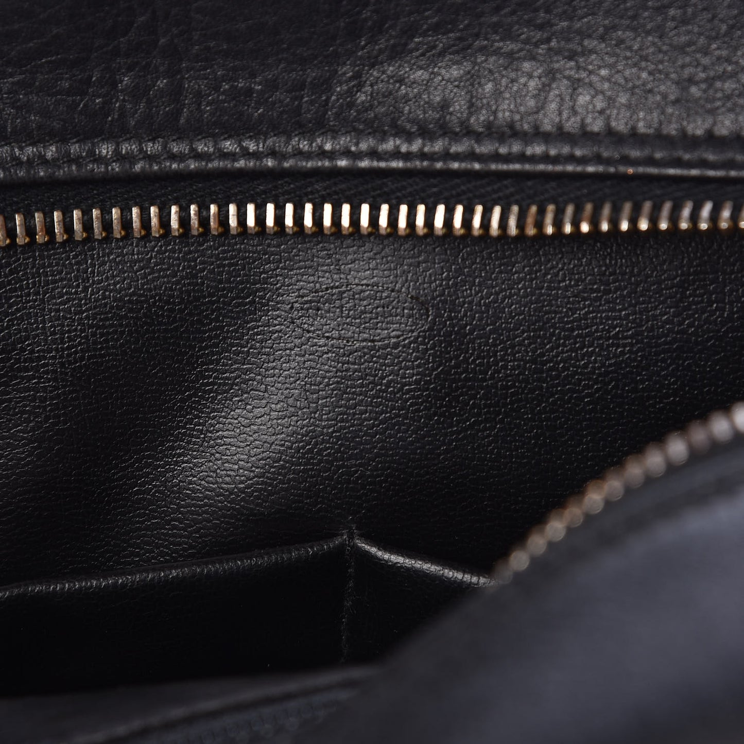 Lambskin Diamond Stitch Cosmetic Case Black