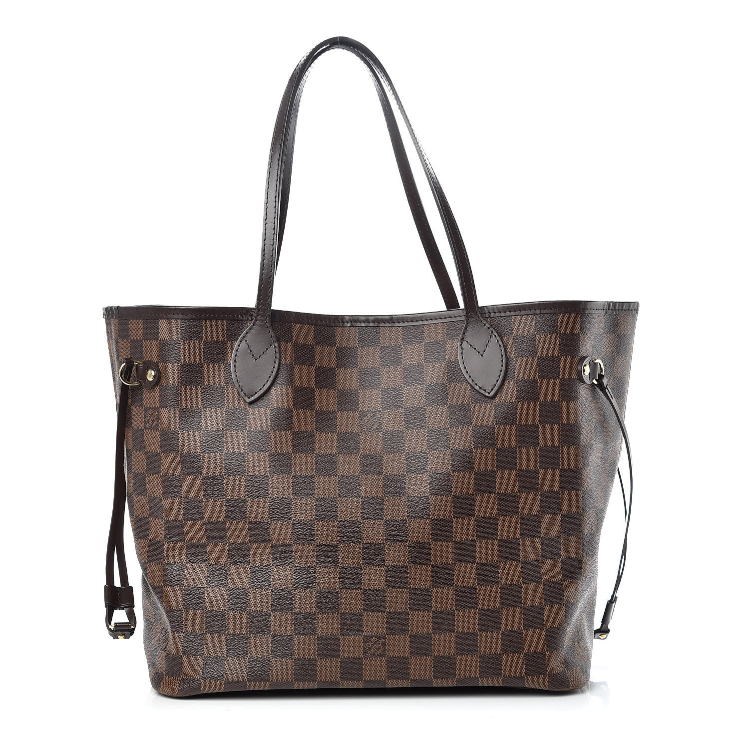 Louis Vuitton Damier Ebene Neo Neverfull MM Rose Ballerine 1 of 17