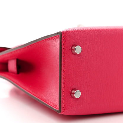 Hermes Chevre Chamkila Mini Kelly Sellier 20 Rose Extreme 9 of 11