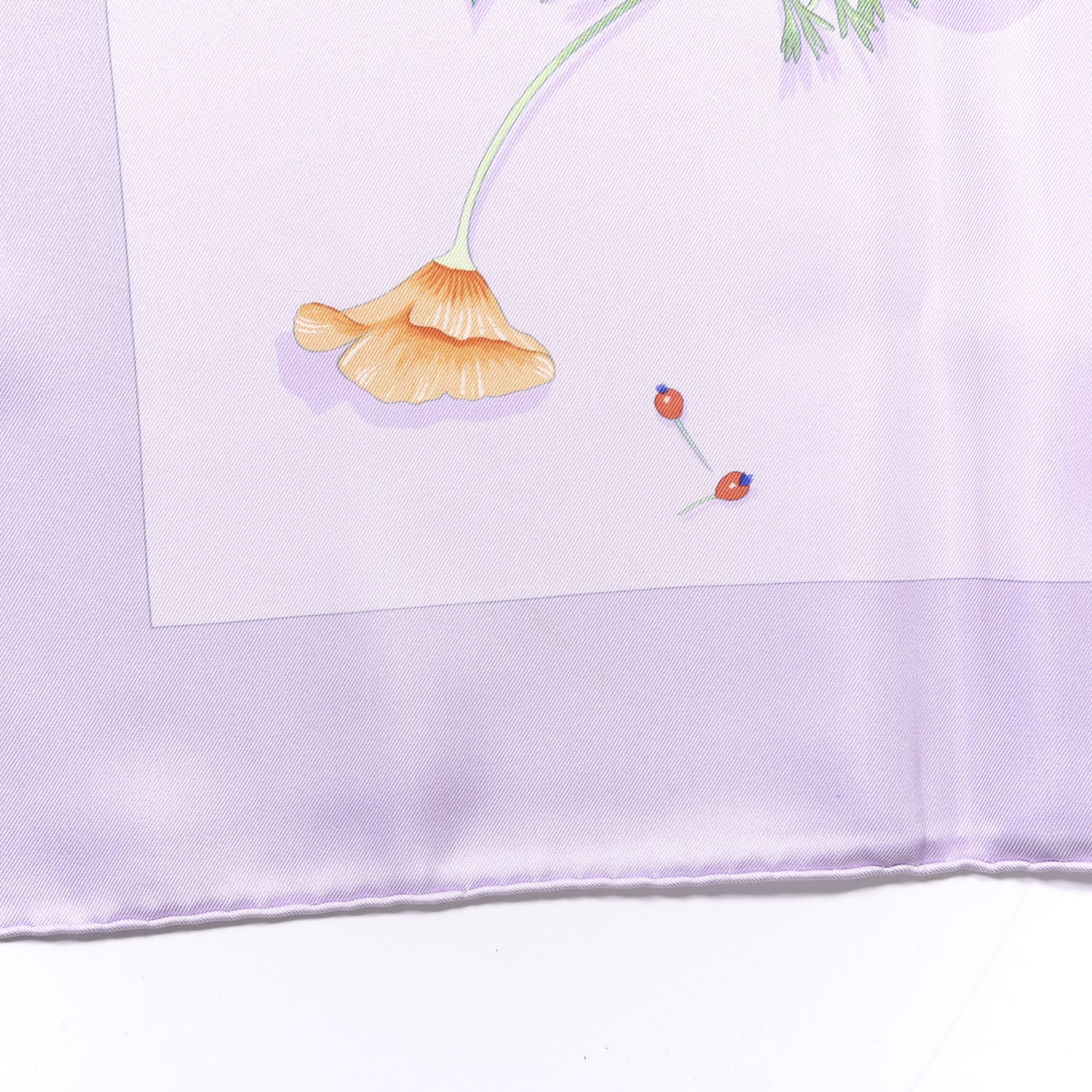 Silk Des Fleurs Pour Le Dire Scarf 90 Lavande Clair