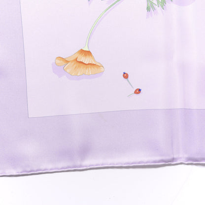 Hermes Silk Des Fleurs Pour Le Dire Scarf 90 Lavande Clair 2 of 4