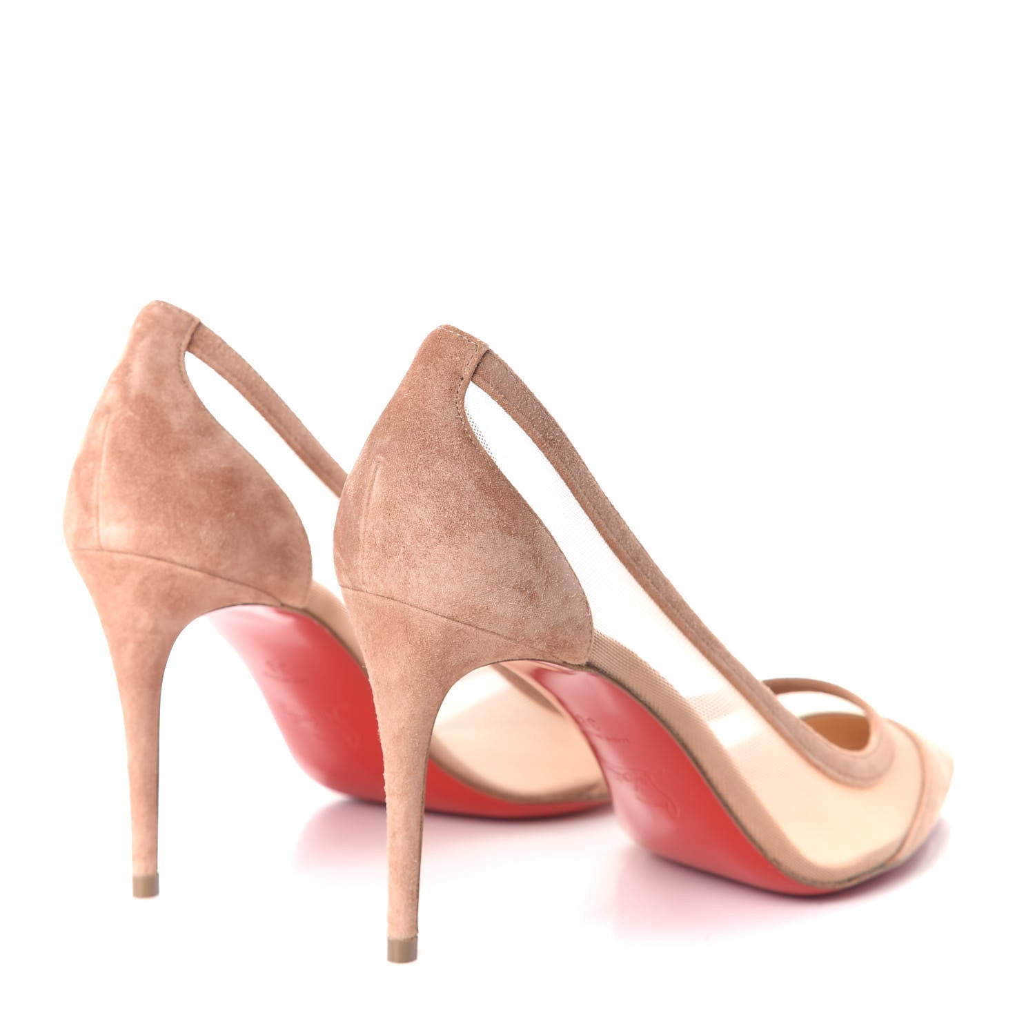 Christian Louboutin Veau Velours Rete Galativi 85 Pumps 38 Courtisane 4 of 11