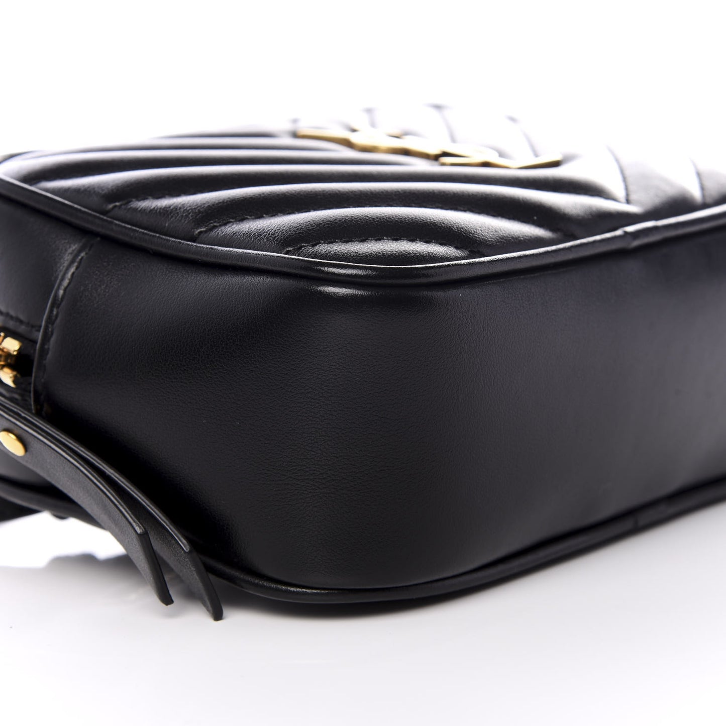 Calfskin Matelasse Monogram Lou Belt Bag Black