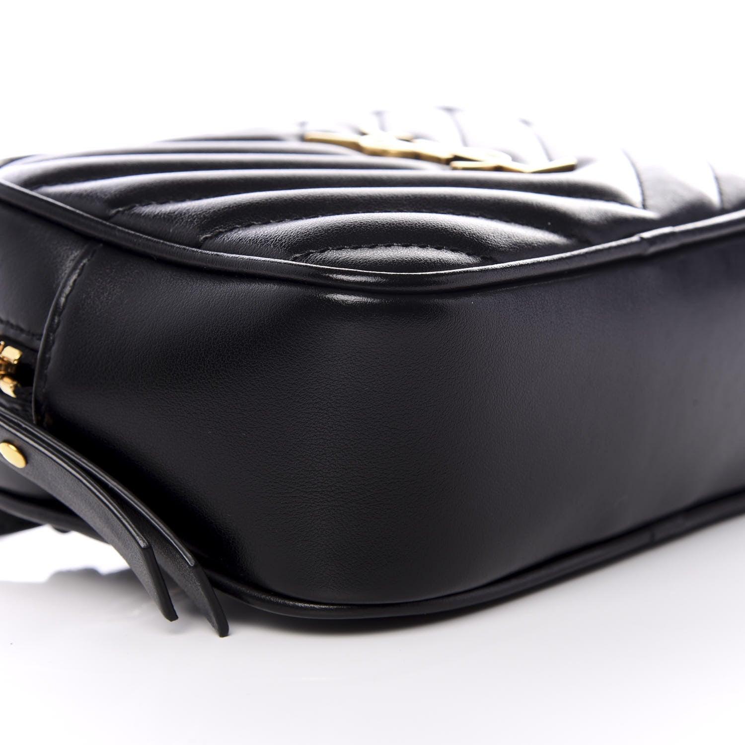 Saint Laurent Calfskin Matelasse Monogram Lou Belt Bag Black 6 of 8