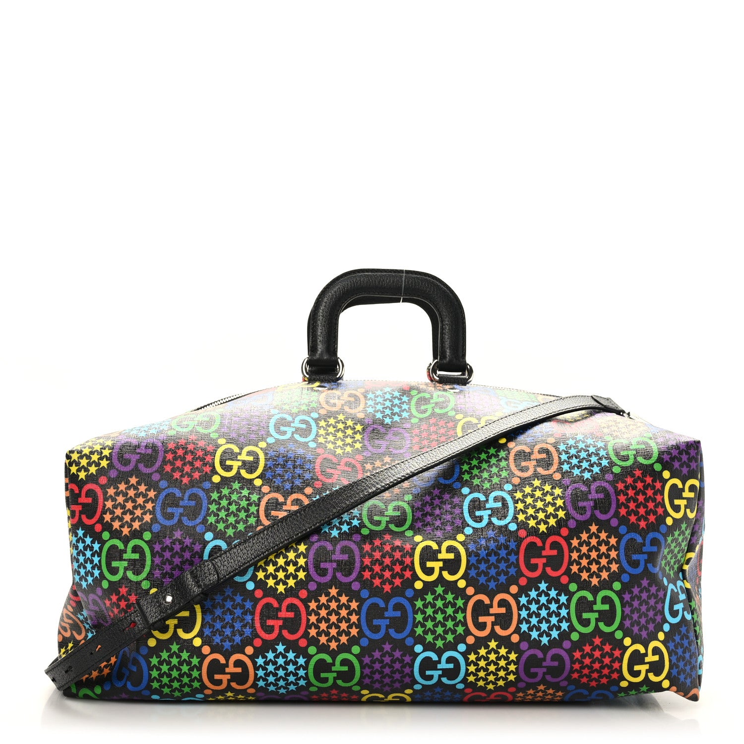 Gucci GG Supreme Monogram Psychedelic Duffle Backpack Black Multicolor 1 of 10