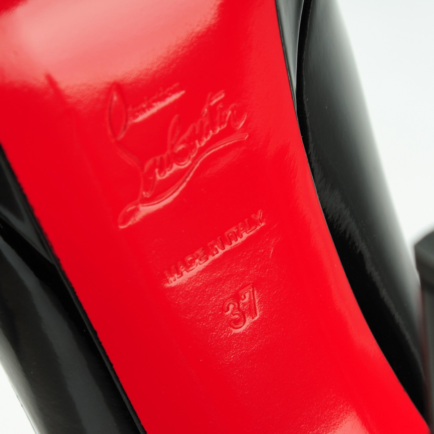 Christian Louboutin Patent Bianca 140 Pumps 37 Black 6 of 6
