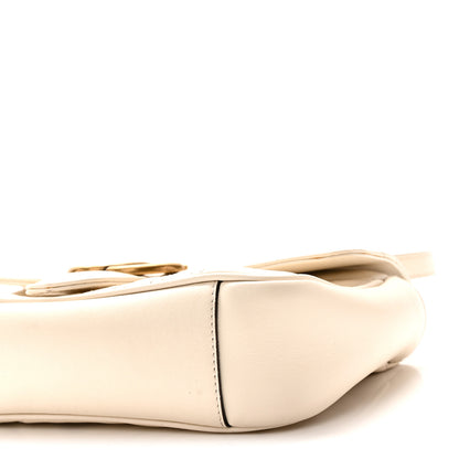 Gucci Calfskin Matelasse Mini GG Marmont Shoulder Bag White 10 of 10