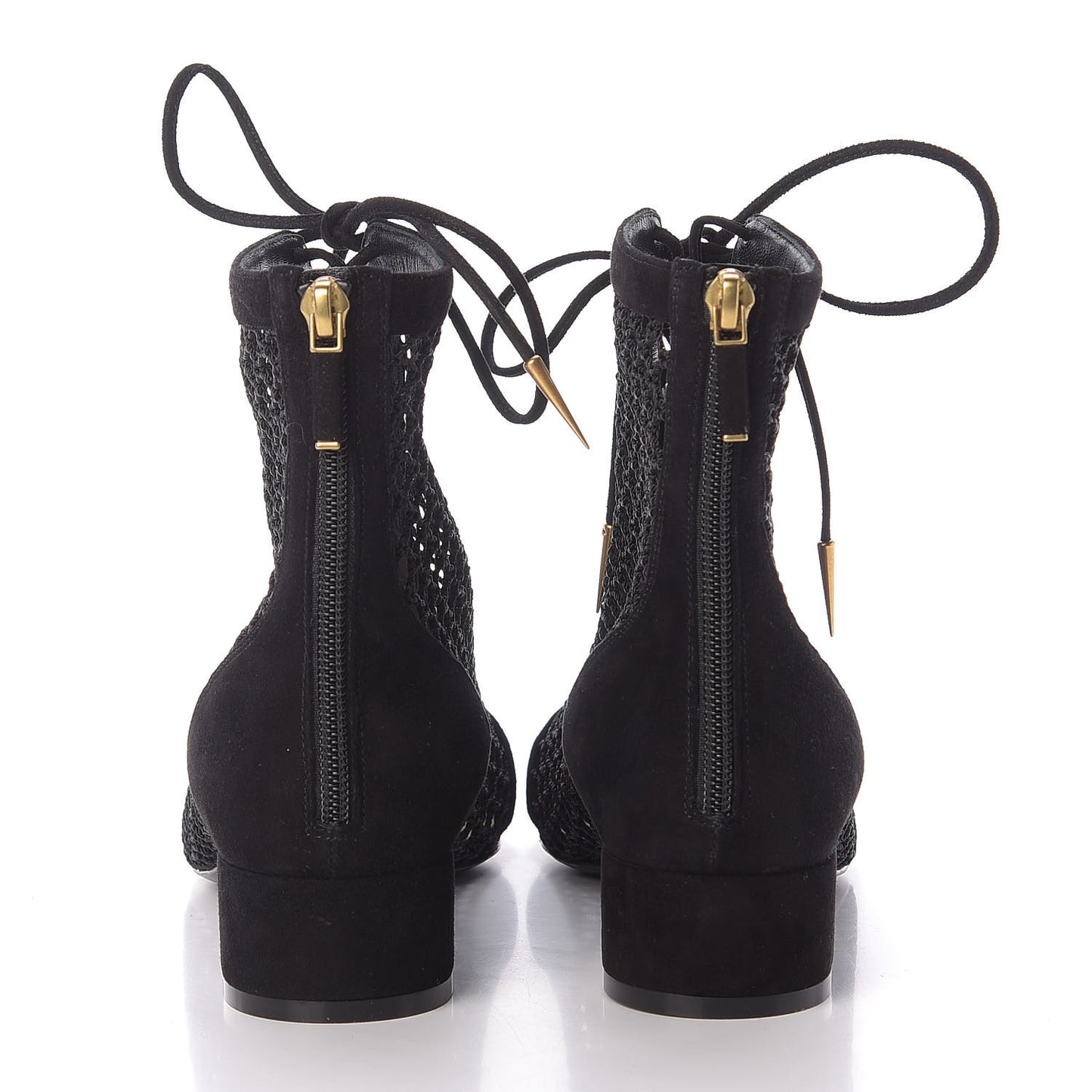 Suede Resille Naughtily-D 30mm Ankle Boots 39 Black