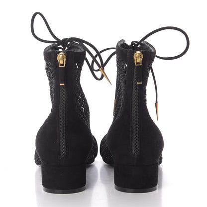 Christian Dior Suede Resille Naughtily-D 30mm Ankle Boots 39 Black 5 of 11