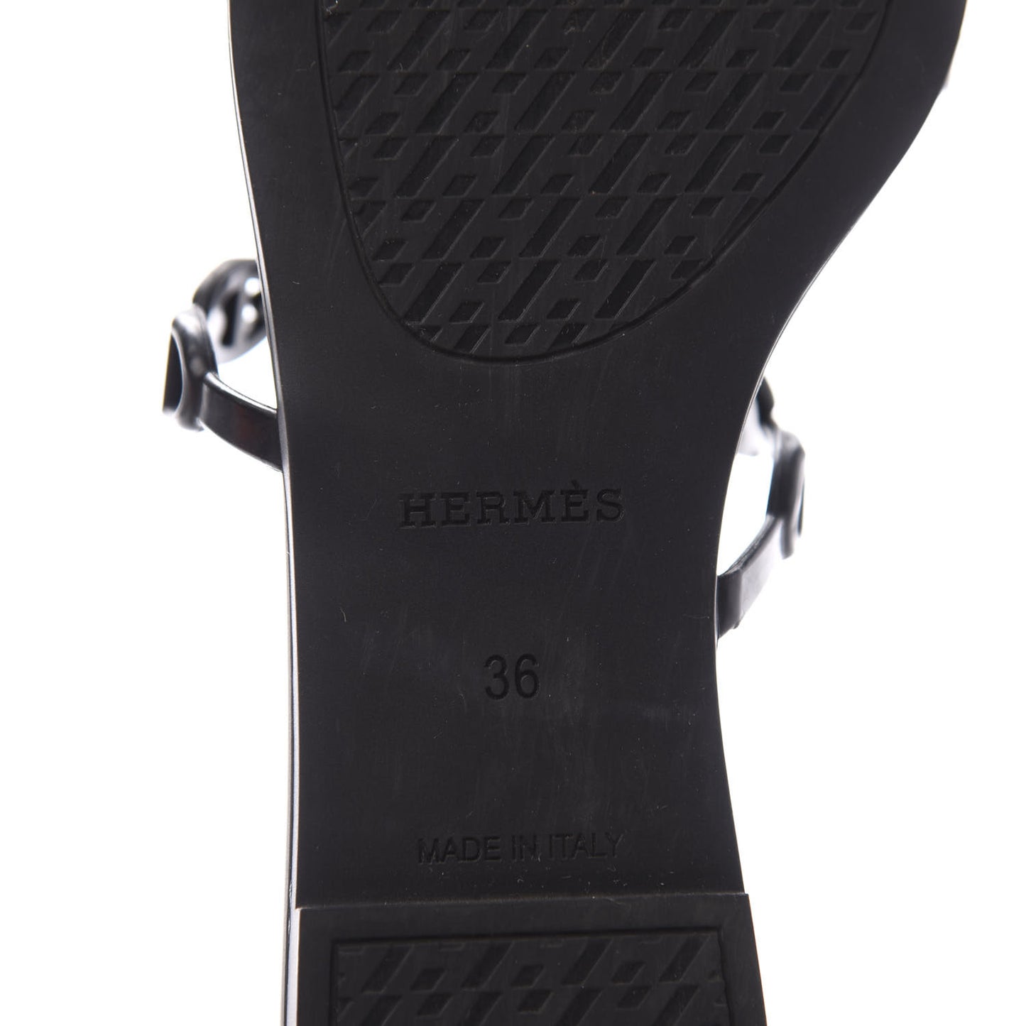Rubber Chaine d'Ancre Rivage Sandals 36 Black