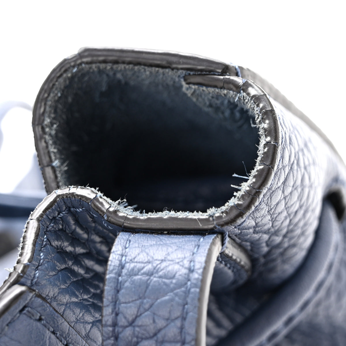 Heavy Grain Calfskin Mini Millie Steel Blue