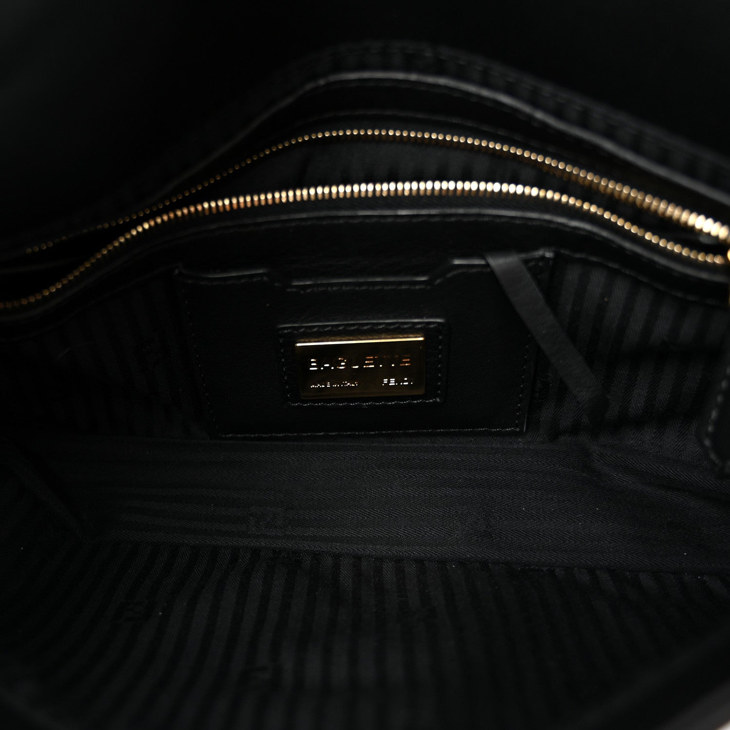 Fendi Vitello Flamingo Enamel Baguette Black 5 of 10