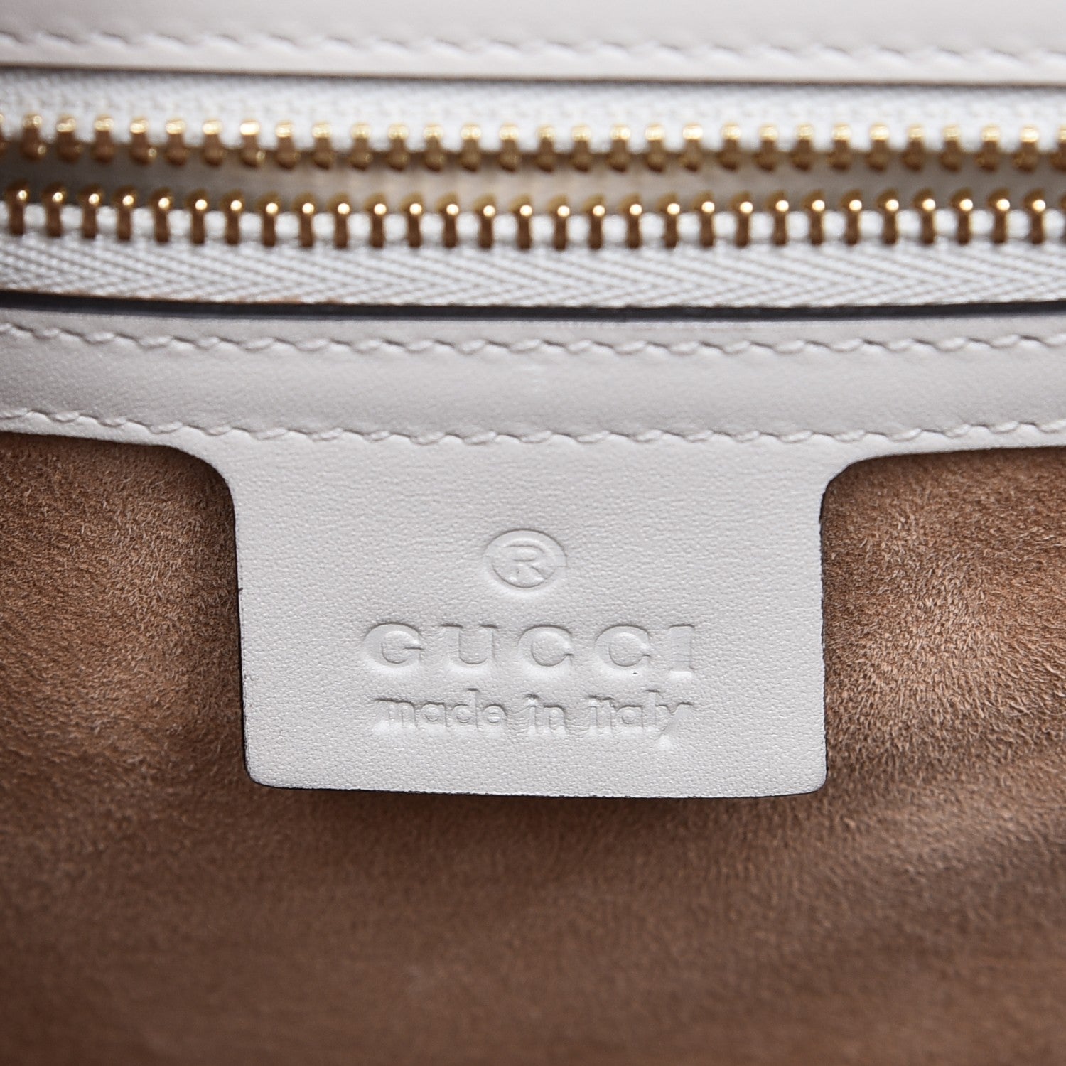 Gucci Calfskin Small Sylvie Shoulder Bag Off White 6 of 7