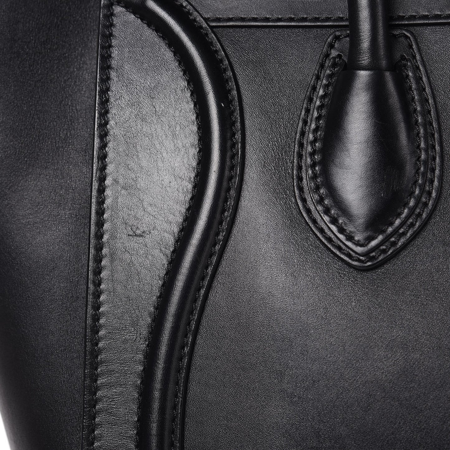 Smooth Calfskin Mini Luggage Black