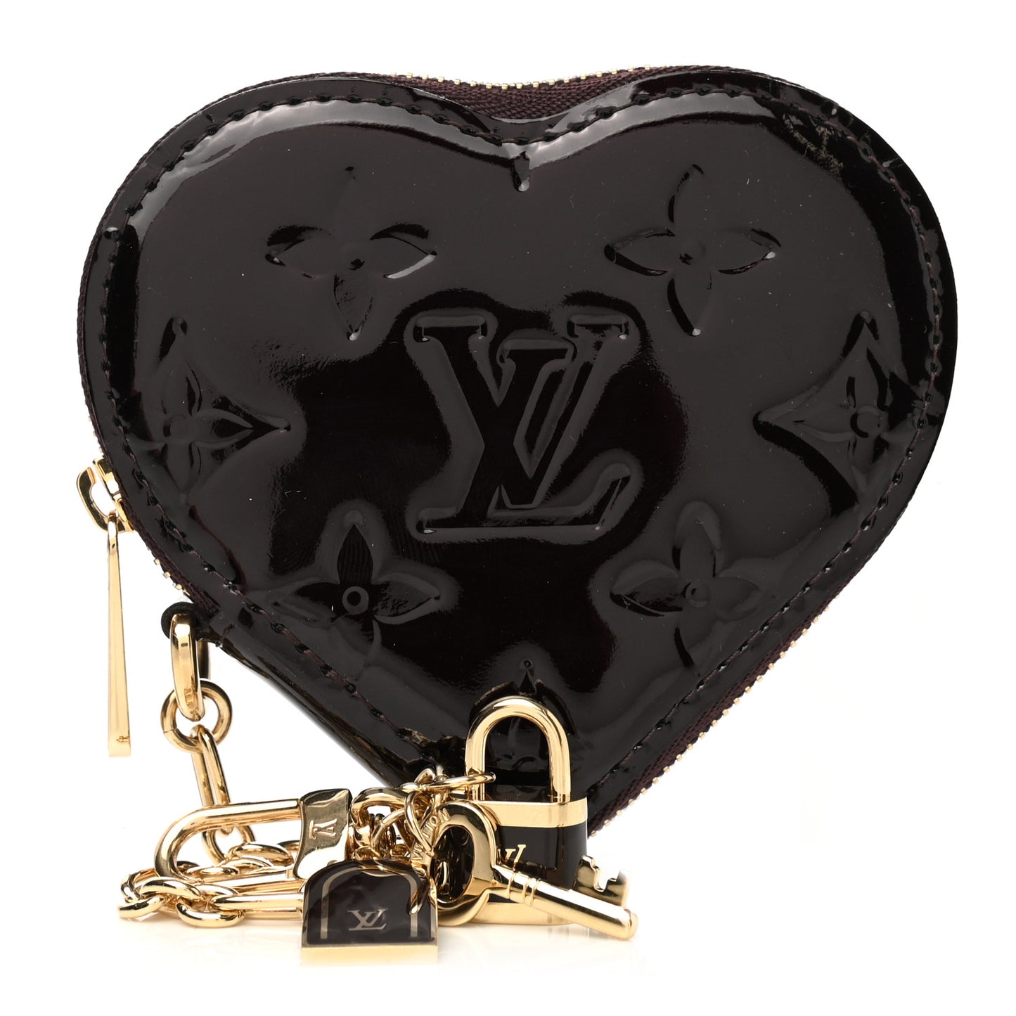 Vernis Coeur Heart Coin Purse Amarante