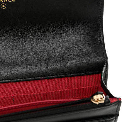 Chanel Lambskin Quilted Chanel 19 Wallet On Chain WOC 10 of 14