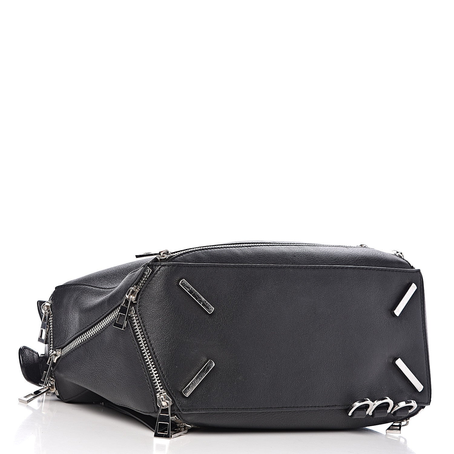 Loewe Calfskin Zipper Puzzle Bag Black 5 of 17