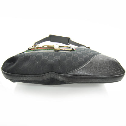 Gucci Monogram Web Hasler Hobo Black 4 of 5