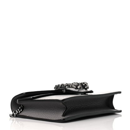 Gucci Dollar Calfskin Crystal Super Mini Dionysus Shoulder Bag Dusty Grey Black Diamond 4 of 9
