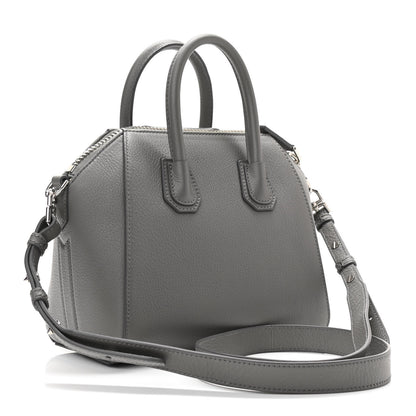 Givenchy Sugar Goatskin Mini Antigona Pearl Grey 3 of 10