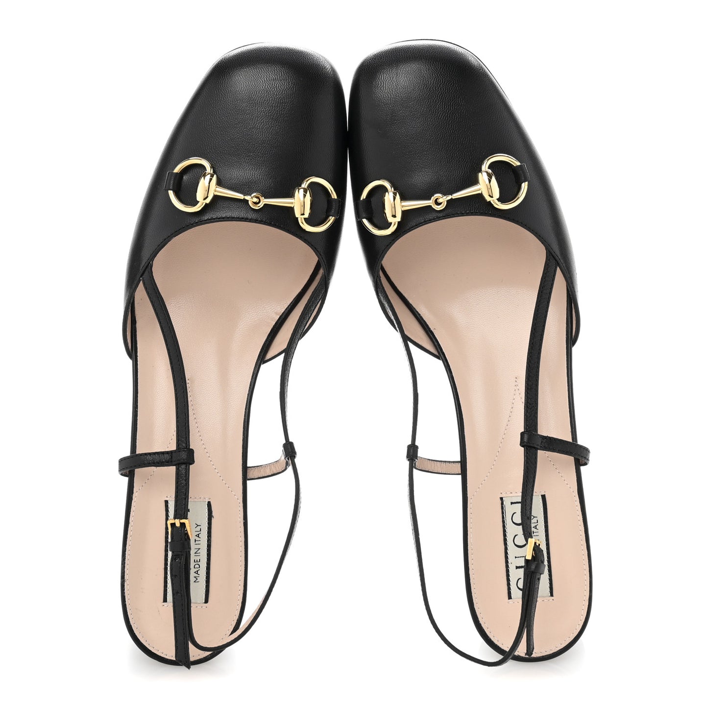 Malaga Kid Horsebit 70mm Slingback Pumps 40 Black