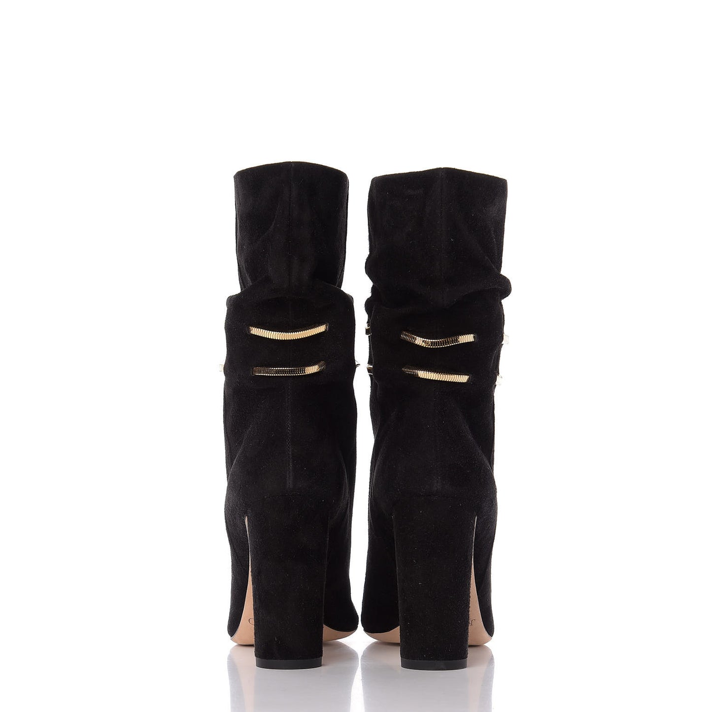 Suede Mysen 100 Open Toe Boots 37.5 Black