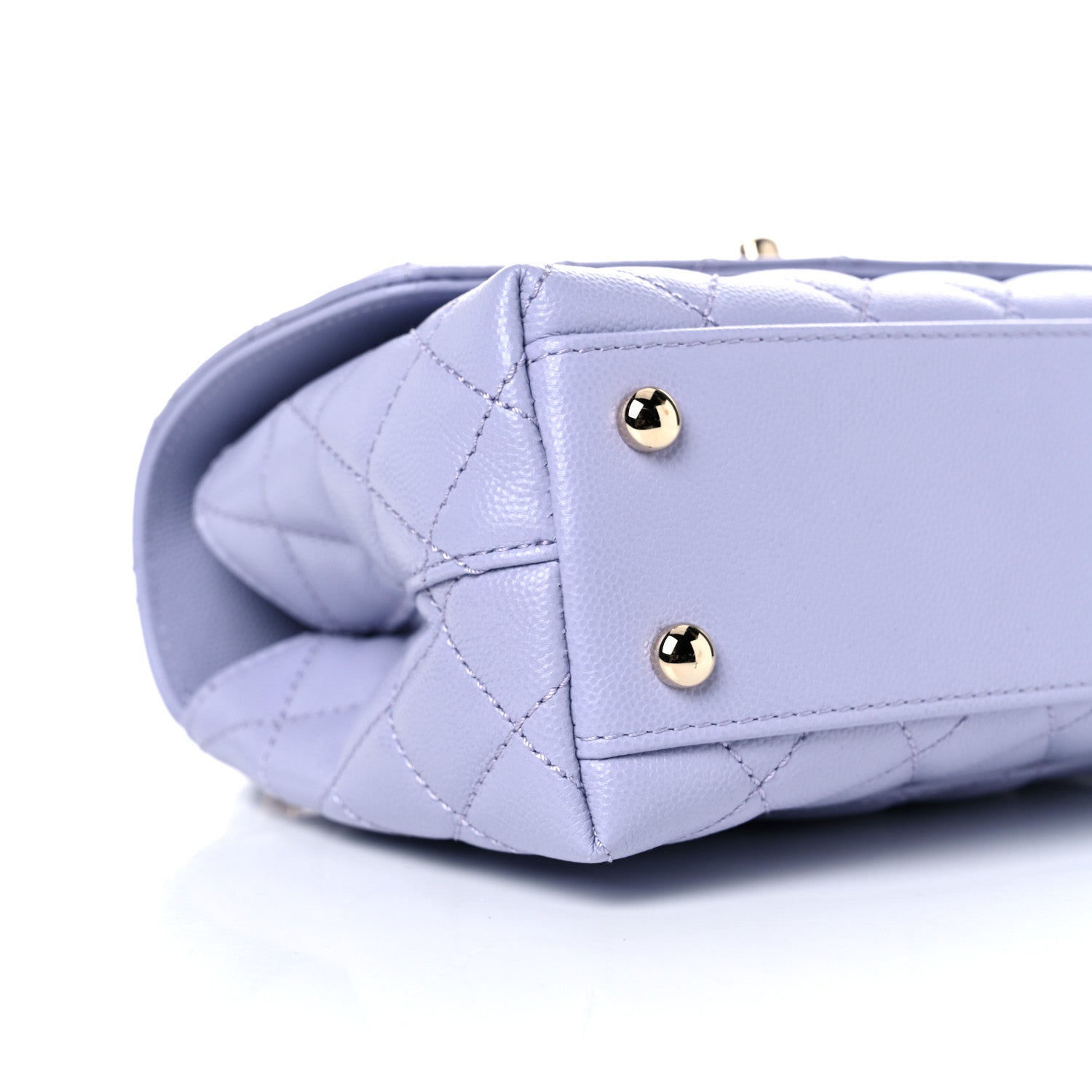 Chanel Caviar Quilted Mini Coco Handle Flap Light Purple 8 of 9