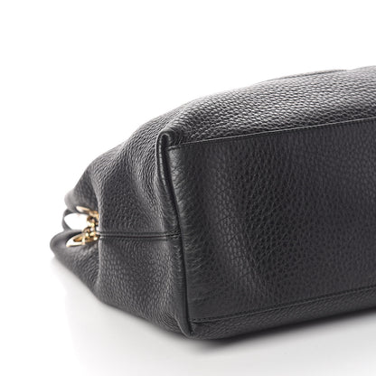 Gucci Pebbled Calfskin Medium Soho Chain Shoulder Bag Black 8 of 10