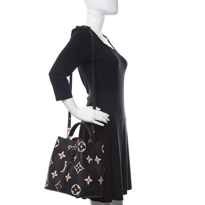 Louis Vuitton Empreinte Monogram Giant Neonoe MM Black Beige 3 of 11
