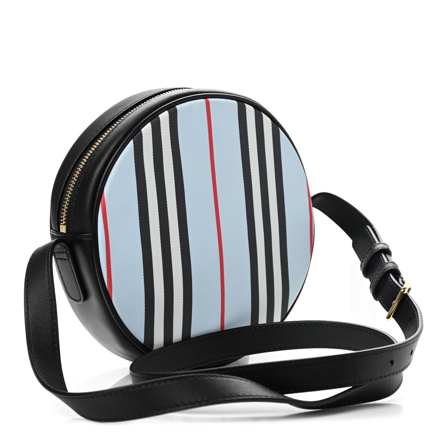 Burberry E-Canvas Calfskin Icon Stripe Louise Bag Archive Pale Blue 3 of 12