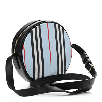 Burberry E-Canvas Calfskin Icon Stripe Louise Bag Archive Pale Blue 3 of 12
