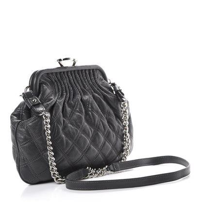 Marc Jacobs Calfskin Quilted Little Stam Dark Grey 2 of 9