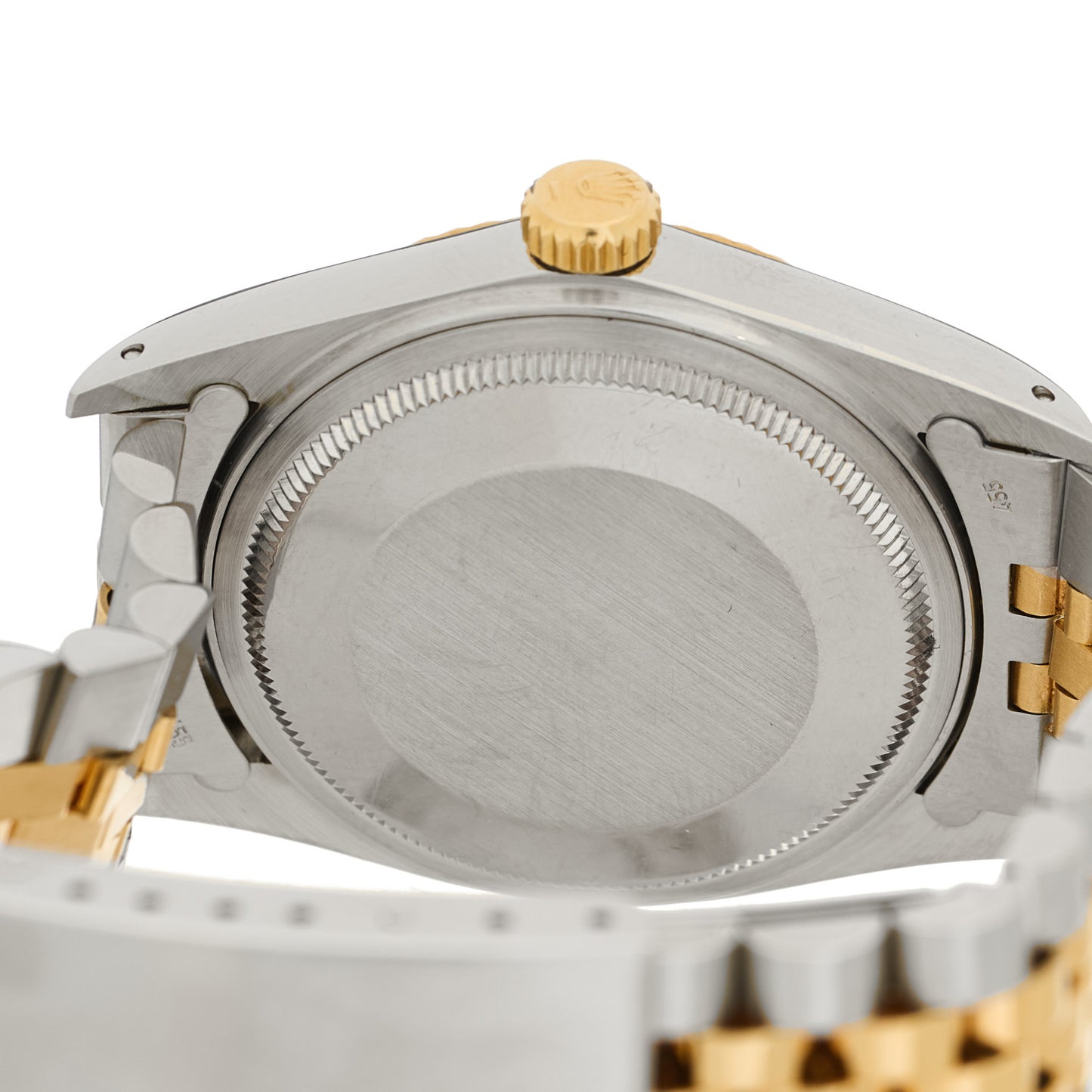 Stainless Steel 18K Yellow Gold Diamond 36mm Oyster Perpetual Datejust Watch Champagne 16233