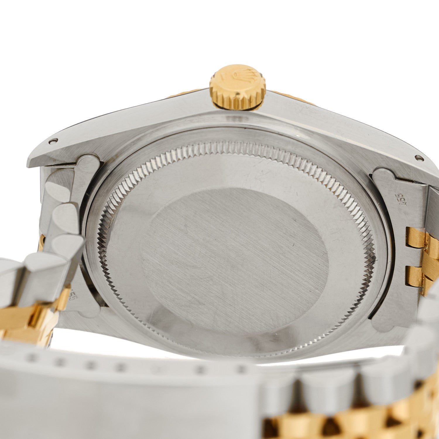 Rolex Stainless Steel 18K Yellow Gold Diamond 36mm Oyster Perpetual Datejust Watch Champagne 16233 5 of 5