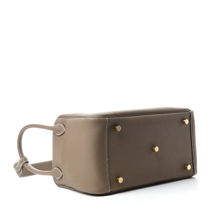 Hermes Taurillon Clemence Lindy 26 Etoupe 4 of 11