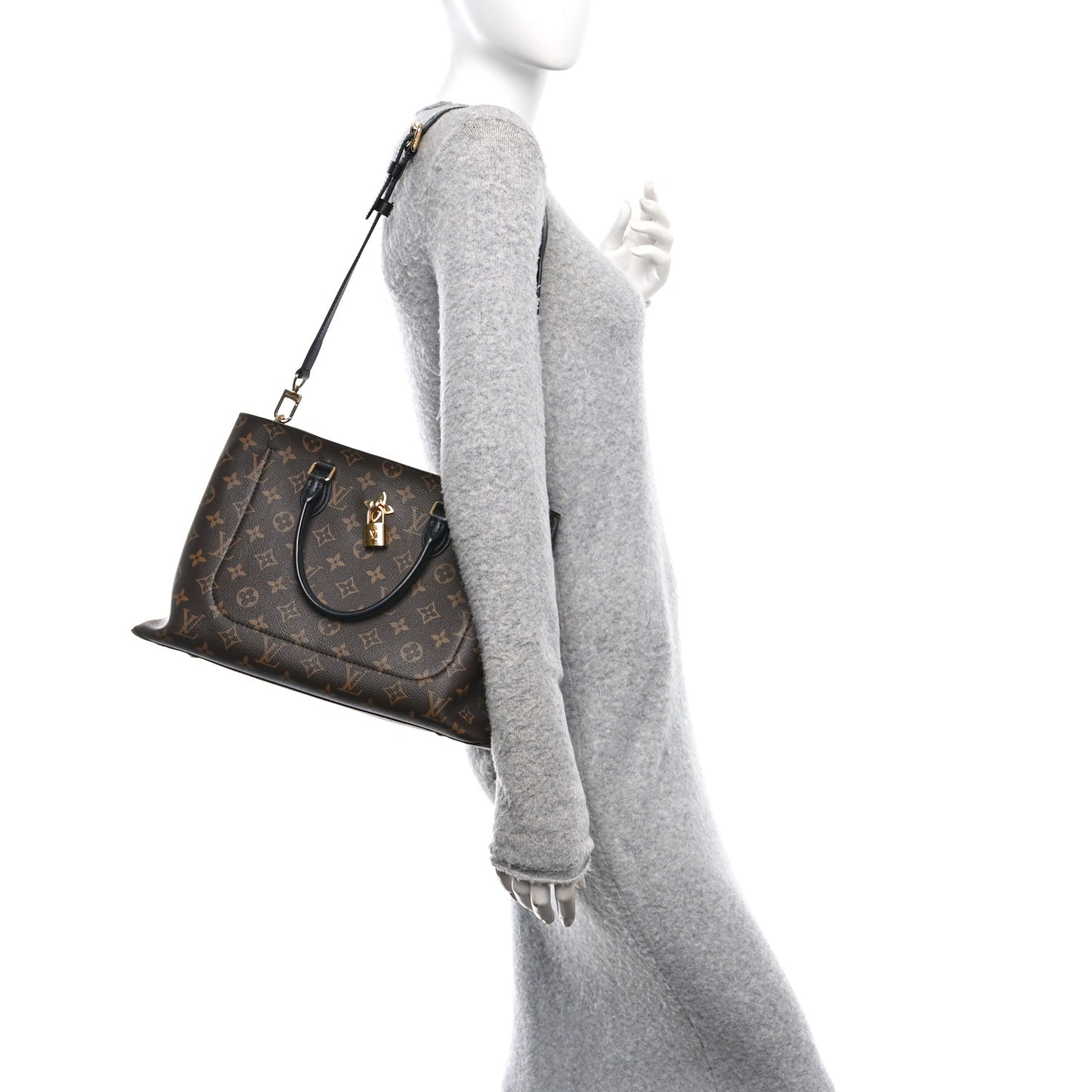 Monogram Flower Tote Black