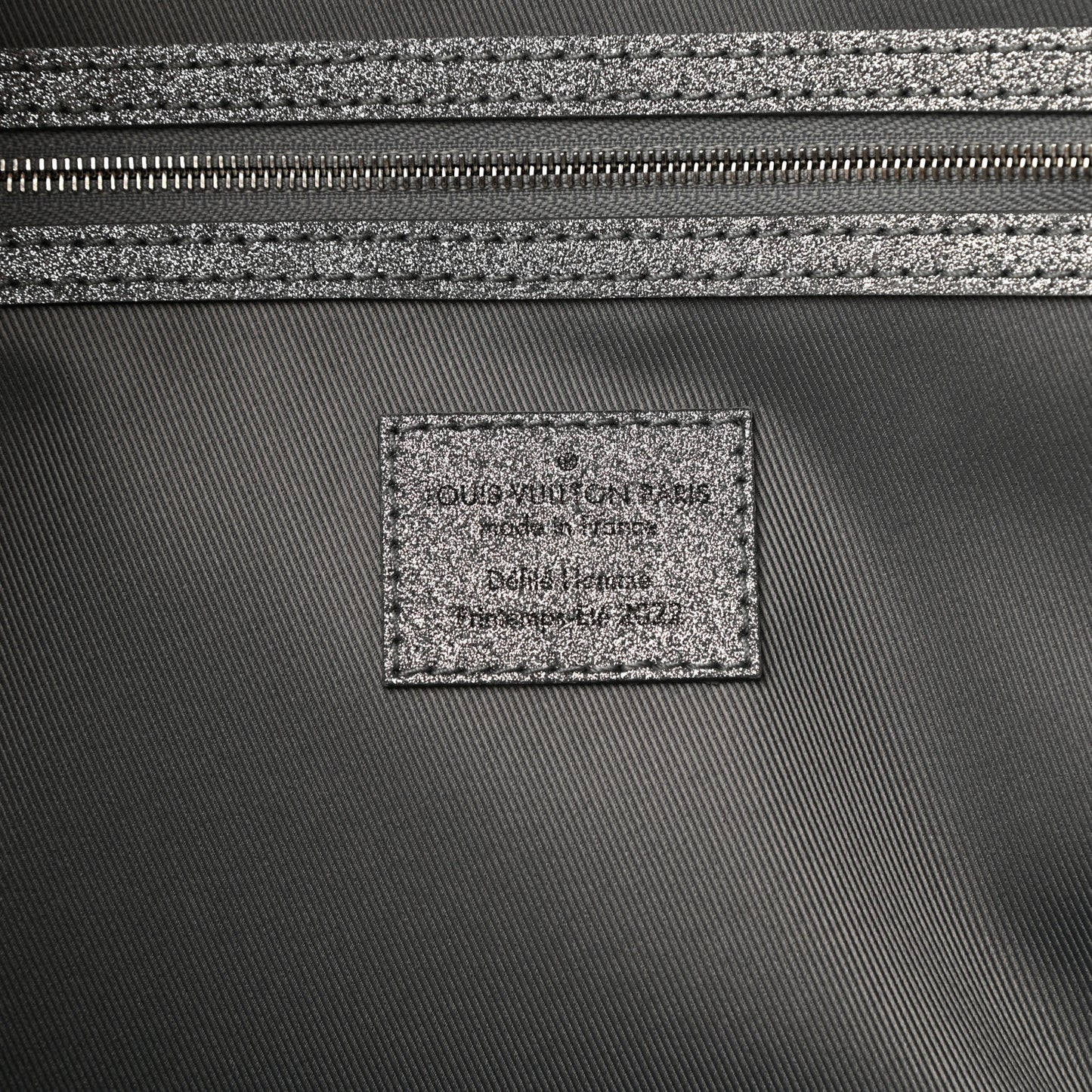 Damier Glitter Keepall Bandouliere 50 Silver