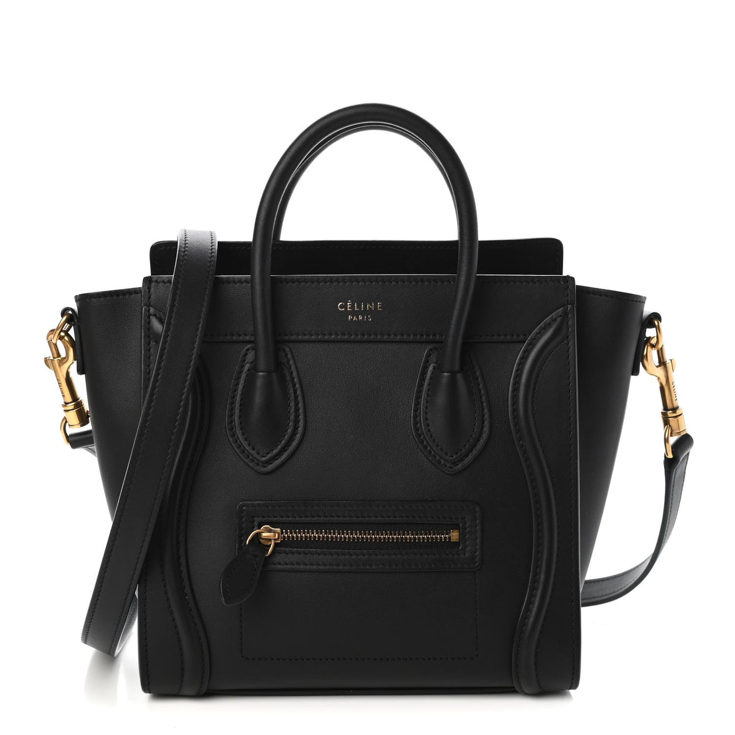 Smooth Calfskin Nano Luggage Black