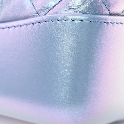 Chanel Iridescent Lambskin Calfskin Small Quilted Gabrielle Backpack Light Purple 15 of 16