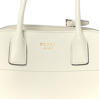 Prada Soft Grain Calfskin Medium Tote Bag White 7 of 9