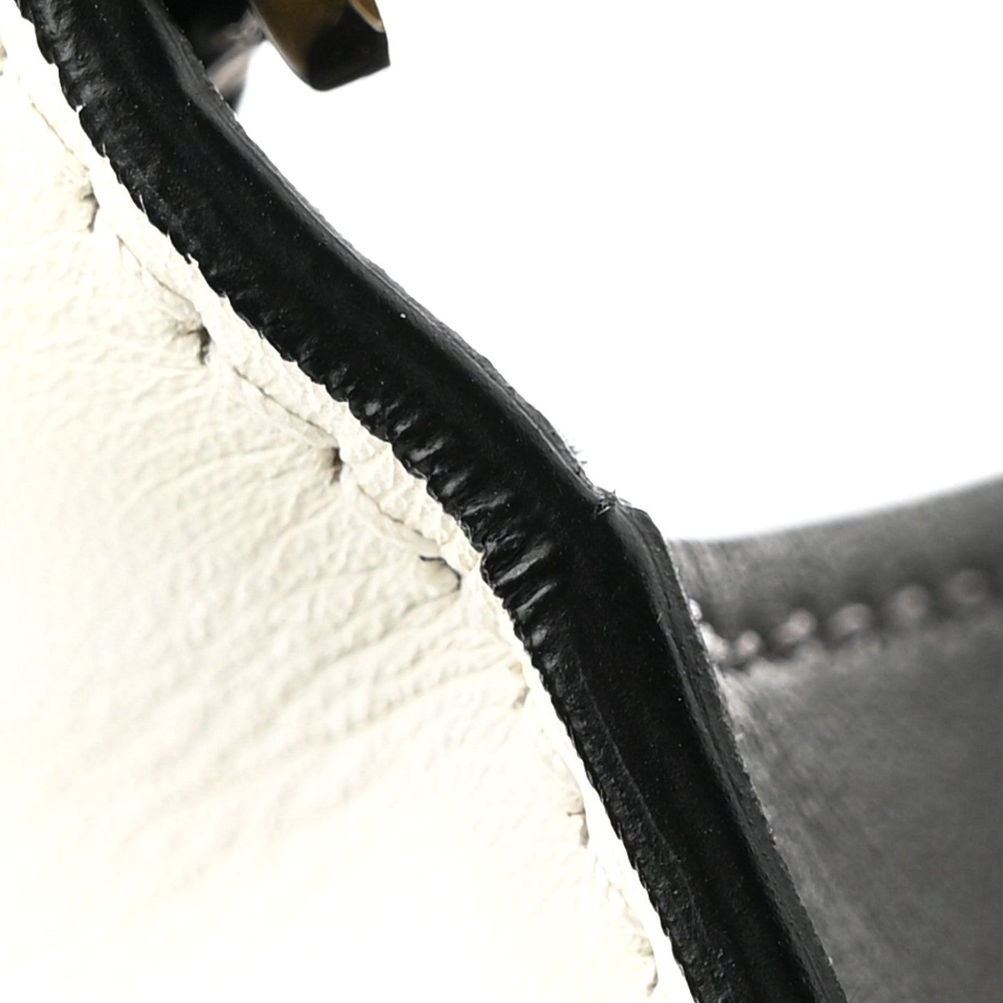 City Calf Ribbon Bag Black Marmo Bianco