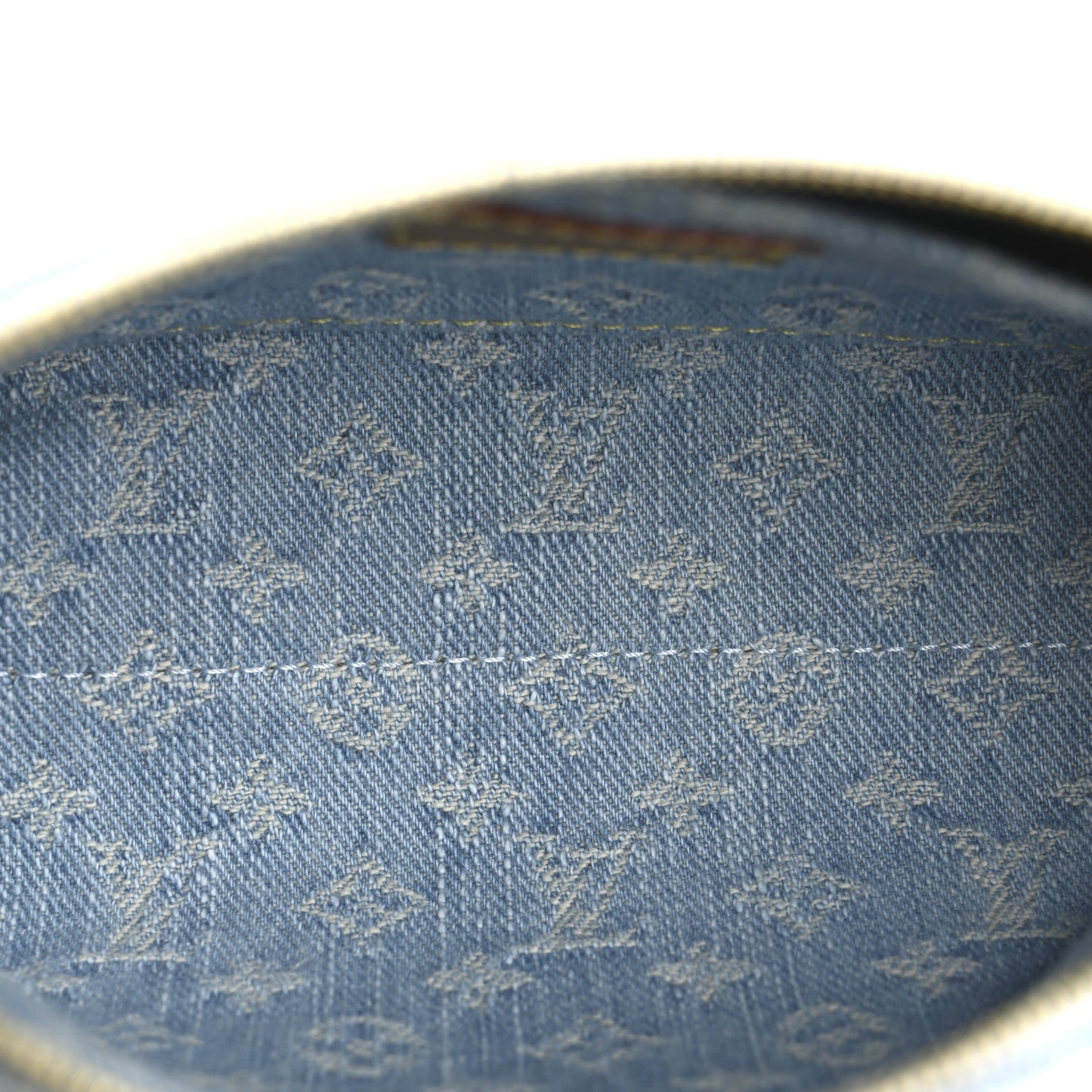 Denim Monogram Pochette Cosmetique PM Sky Blue