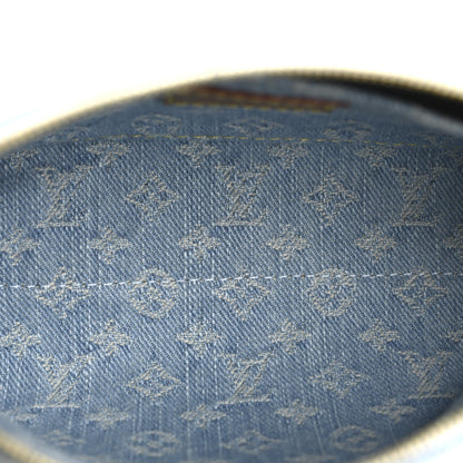 Louis Vuitton Denim Monogram Pochette Cosmetique PM Sky Blue 5 of 8