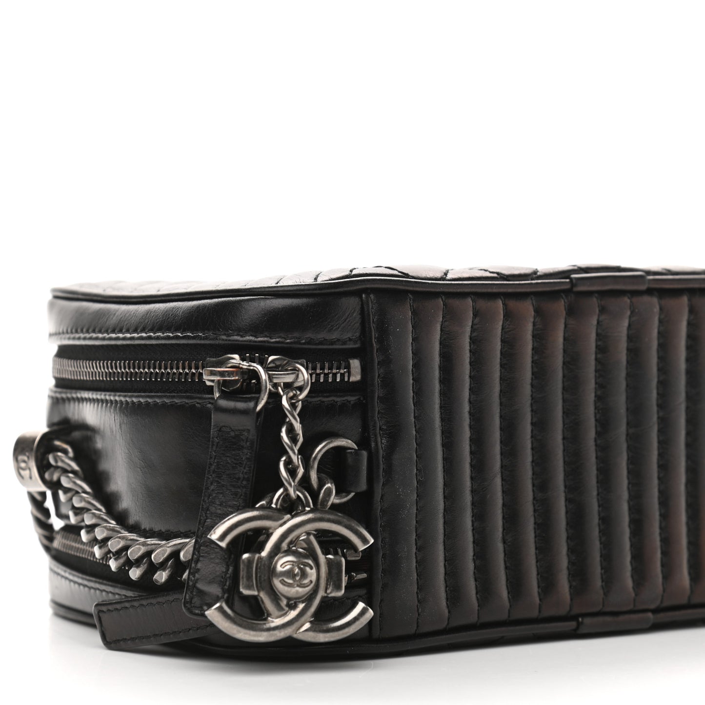 Lambskin Small Coco Boy Camera Case Black