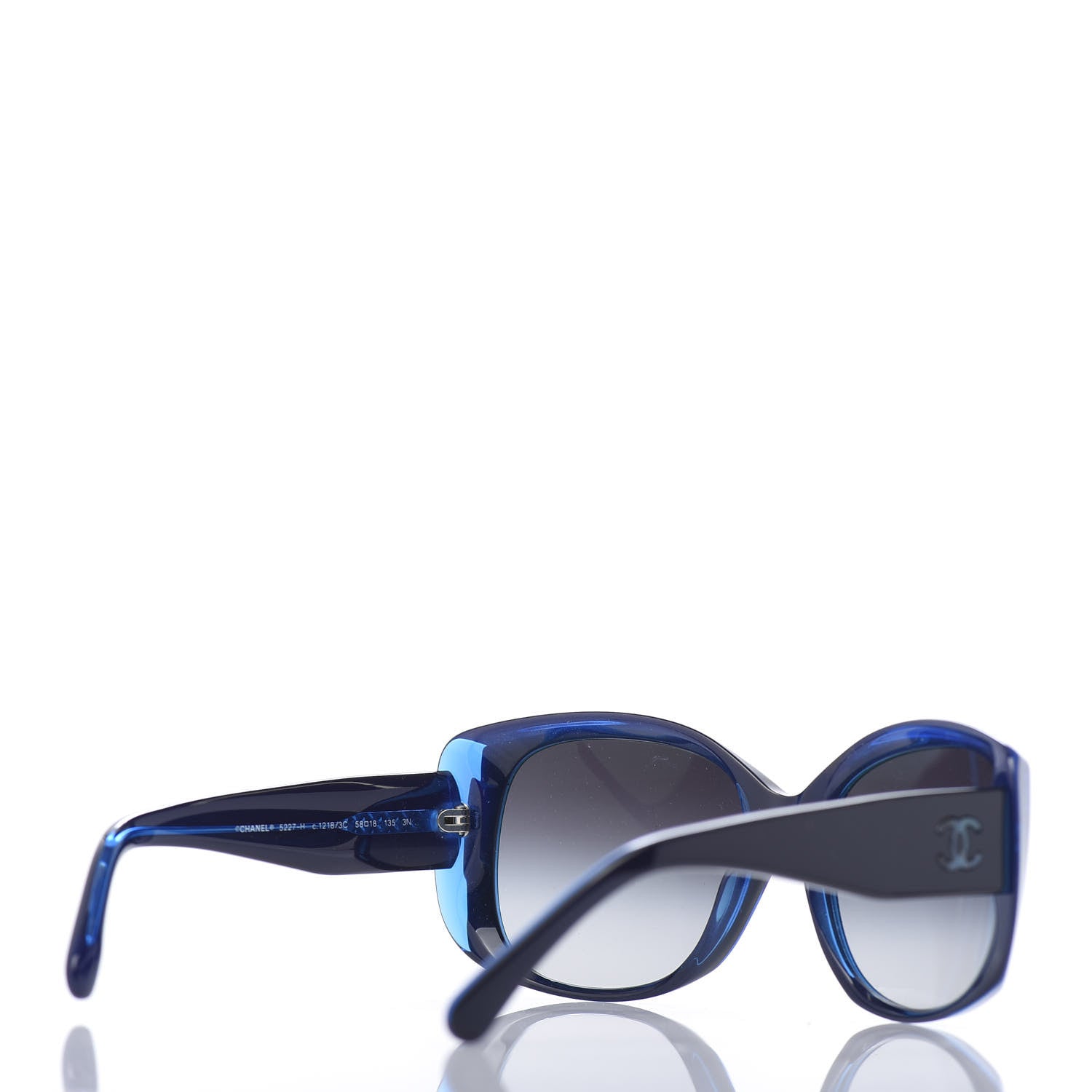 Chanel Mother of Pearl CC Sunglasses 5227-H Blue 4 of 8