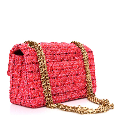 Chanel Tweed Quilted Mini 2.55 Reissue Flap Red Ecru Black 3 of 10