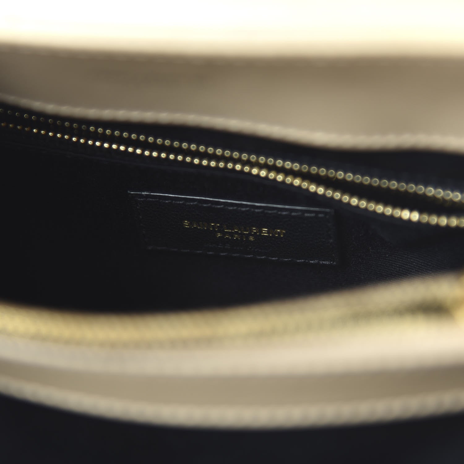 Saint Laurent Calfskin Y Quilted Monogram Medium Loulou Chain Satchel Dark Beige 8 of 9