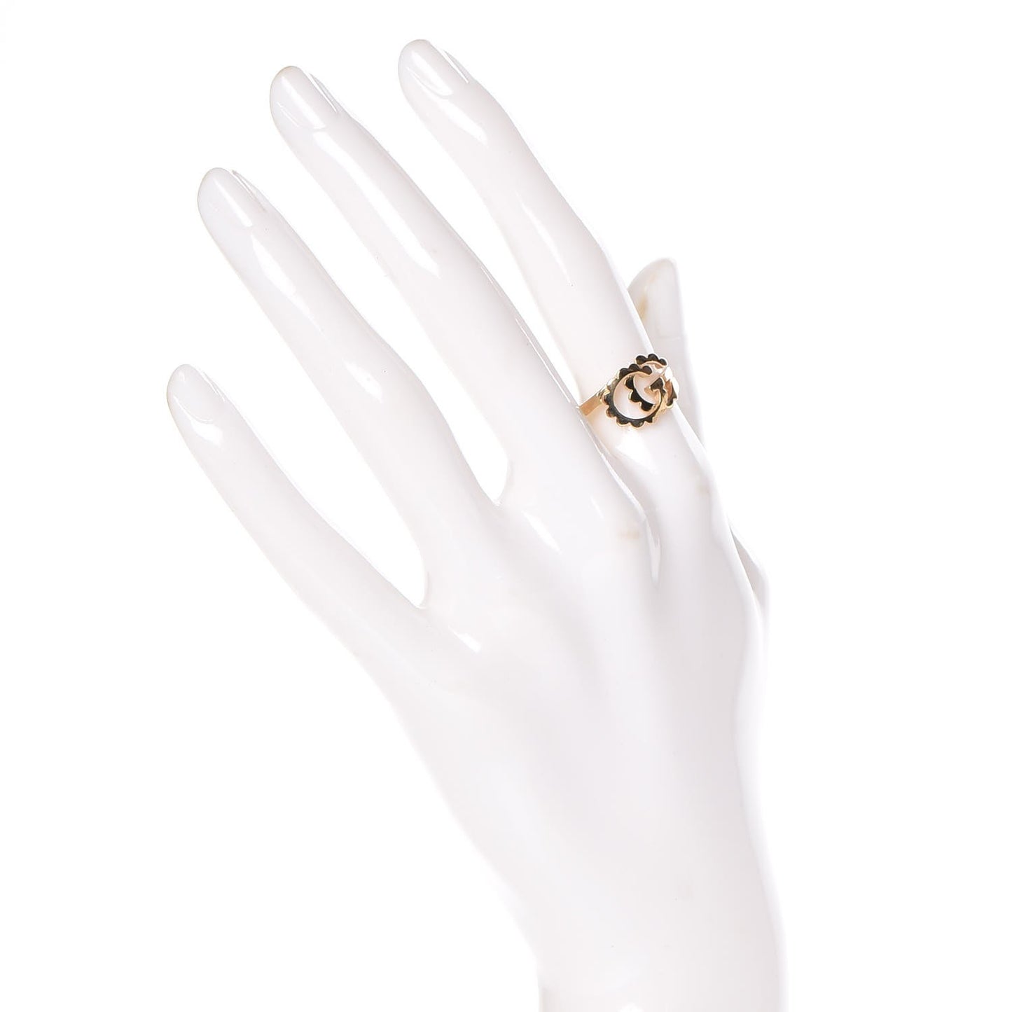 18K Yellow Gold Running GG Ring 53 6.50