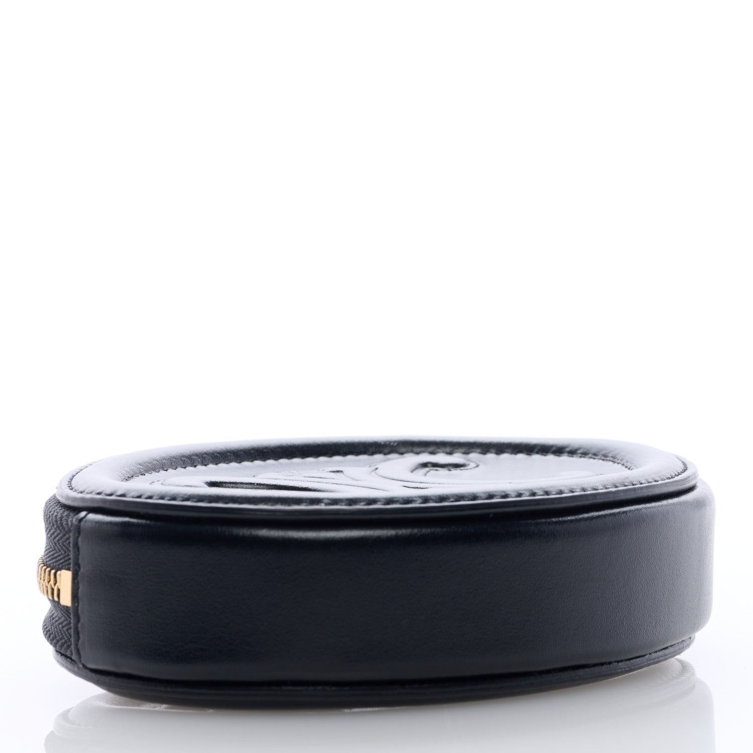 Celine Smooth Calfskin Triomphe Oval Wallet Black 4 of 6